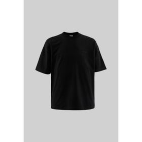 Machinist Basic Siyah Pamuklu Oversize Erkek T-shirt