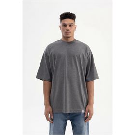 Machinist Basic Super Antrasit Pamuklu Oversize Erkek T-shirt