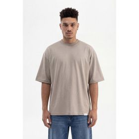 Machinist Basic Super Haki Pamuklu Oversize Erkek T-shirt