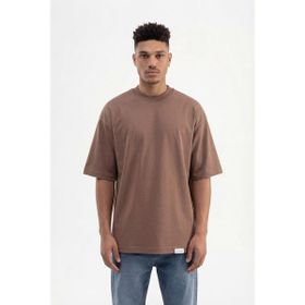 Machinist Basic Super Kakao Pamuklu Oversize Erkek T-shirt