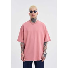 Machinist Basic Super Mercan Pamuklu Oversize Erkek T-shirt