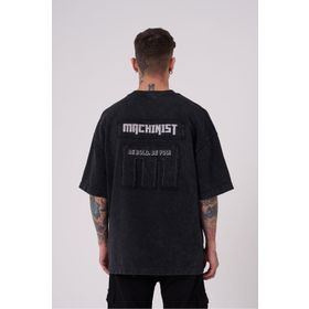 Machinist Be Bold Be You Asphalt Cloudy Yıkmalı Oversize Erkek T-shirt