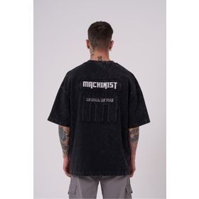 Machinist Be Bold Be You Asphalt Yıkmalı Oversize Erkek T-shirt