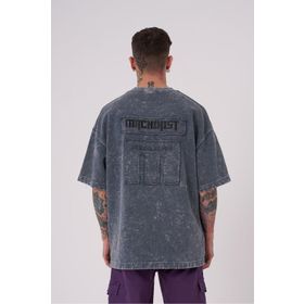 Machinist Be Bold Be You Ghost Spotted Yıkmalı Oversize Erkek T-shirt