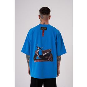 Machinist Carpet Patch Baskılı Lens Oversize Erkek T-shirt
