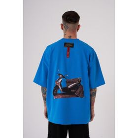 Machinist Carpet Patch Baskılı Lens Oversize Erkek T-shirt