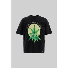 Machinist Herb Printed Baskılı Siyah Oversize Erkek T-shirt
