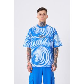 Machinist Imagination Baskılı Açık Mavi Oversize Erkek T-shirt