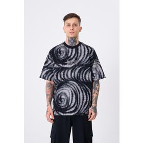 Machinist Imagination Baskılı Siyah Oversize Erkek T-shirt
