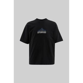 Machinist Macstar Flame Baskılı Siyah Oversize Erkek T-shirt