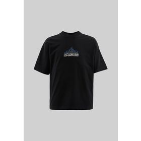 Machinist Macstar Flame Baskılı Siyah Oversize Erkek T-shirt