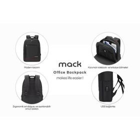 Mack MCC-007 Siyah Sırt Çantası