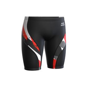 Mad Wave M1430 02 Siyah Kırmızı Swimtrunks Anticolor Racer Erkek Yüzücü Mayo