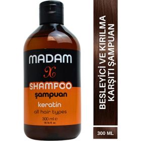 Madam X Saçlarınız İçin Güçlü Koruma Keratin Kırılma Karşıtı Besleyici 300 ml Premium Şampuan