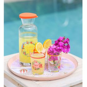 Madame Coco 1 lt Tropikal Baskılı Su Şişesi