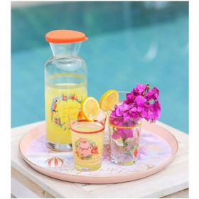 Madame Coco 1 lt Tropikal Baskılı Su Şişesi