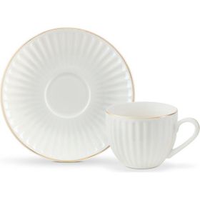 Madame Coco 1KFINC0274139 2'li Standart Blanc Kahve Fincan Takımı