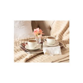 Madame Coco 1KFINC0274139 2'li Standart Blanc Kahve Fincan Takımı