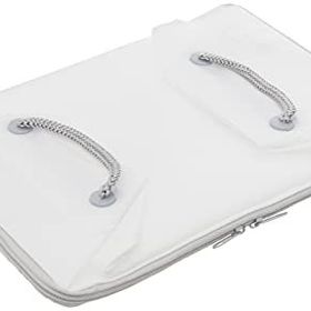 Madame Coco 1KHURC0124152 Beyaz - Gri Çiçek Desen Baskılı Hurç