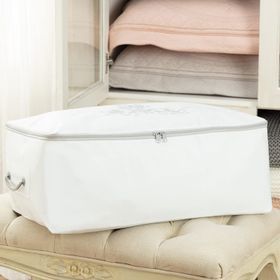 Madame Coco 1KHURC0124152 Beyaz - Gri Çiçek Desen Baskılı Hurç