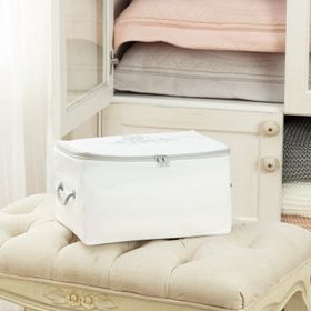 Madame Coco 1KHURC0124152 Beyaz - Gri Çiçek Desen Baskılı Hurç