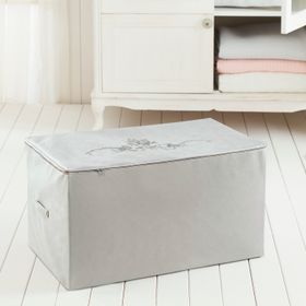 Madame Coco 1KHURC0125152 Çiçek Desenli Beyaz Gri Baskılı Hurç