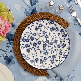 Madame Coco 25 cm Rêve Bleu Ange Servis Tabağı