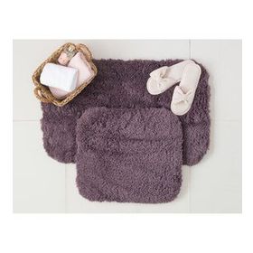 Madame Coco 50x80+45x50 cm Koyu Mürdüm Sheep Banyo Paspası