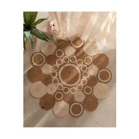 Madame Coco Alsace Naturel/Krem 120 cm Yuvarlak Kilim