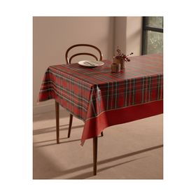 Madame Coco Andray Pvc Kırmızı 100x140 cm Masa Örtüsü