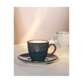 Madame Coco Antique İndigo 90 ml 2 Kişilik Kahve Fincan Takımı