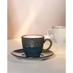 Madame Coco Antique İndigo 90 ml 2 Kişilik Kahve Fincan Takımı
