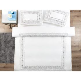 Madame Coco Arber King Size Gri Nevresim Takımı