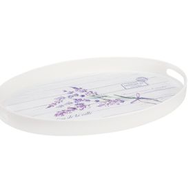Madame Coco Beyaz Lavander Oval Tepsi