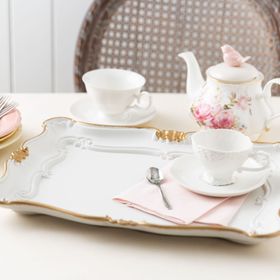 Madame Coco Camelote Varaklı Büyük Tepsi