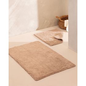 Madame Coco Cameo Bej 60x100 cm 2'li Banyo Paspası