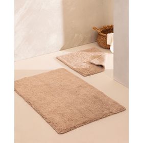 Madame Coco Cameo Bej 60x100 cm 2'li Banyo Paspası
