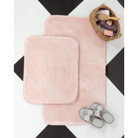 Madame Coco Carol 2'li 60x100 + 50x60 cm Pudra Banyo Paspası