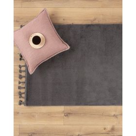 Madame Coco Carol Antrasit 80x150 cm Saçaklı Halı