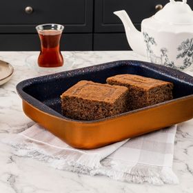 Madame Coco Chef Granite Look 25 cm Köşeli Fırın Tepsisi