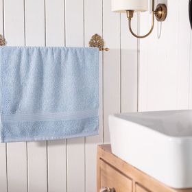 Madame Coco Clarette Bambu Soft Mavi 50x80 cm Yüz Havlusu