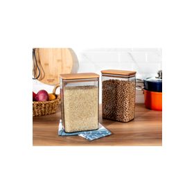 Madame Coco Diviera 2000ml Ahşap Kapaklı Saklama Kabı
