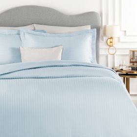Madame Coco Elicia King Size Çizgili Saten Nevresim Takımı