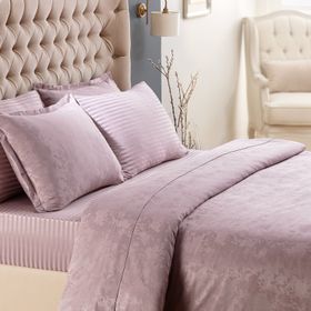 Madame Coco Eze Mürdüm King Size Jakarlı Saten Nevresim Takımı