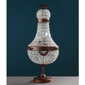 Madame Coco Gatsby Kahverengi Kristalli Masa Lambası
