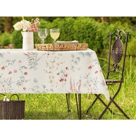 Madame Coco Gemma Pvc Mavi 140x140 cm Masa Örtüsü