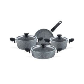 Madame Coco Gordes Granite Look 7 Parça Tencere Seti