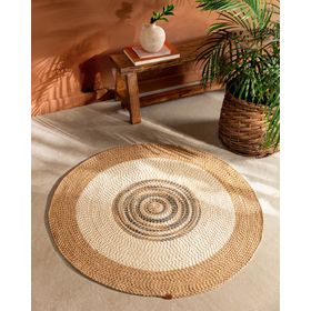 Madame Coco Janvry Bej Krem 120 cm Yuvarlak Kilim