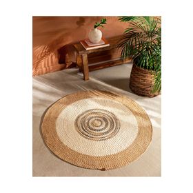 Madame Coco Janvry Bej Krem 120 cm Yuvarlak Kilim
