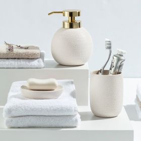 Madame Coco Jouflu Krem 3'lü Banyo Seti